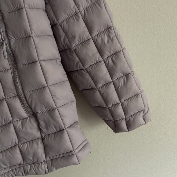 Reebok Women SZ L Light Purple Hooded Zip Pockets Puffer Winter Jacket Coat - Picture 5 of 11